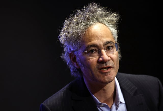 Alex Karp, CEO of Palantir Technologies, speaks on a panel at the U.S. Capitol on April 30, 2025.