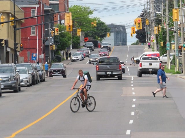 Queen Street looking east in downtown Kingston on Thursday, June 5, 2025.