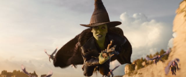Cynthia Erivo is Elphaba in WICKED FOR GOOD, directed by Jon M. Chu. Photo: Universal Pictures