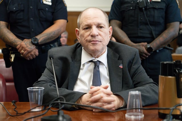 Former film producer Harvey Weinstein appears for his retrial at Manhattan Criminal Court on June 5, 2025 in New York City. (Photo by Steven Hirsch-Pool/Getty Images)