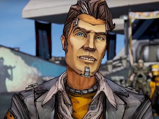 Handsome Jack from Borderlands 2 wears a cocky grin.