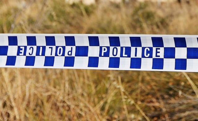 Police scene.