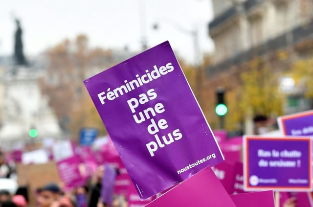 Manifestation contre les violences faites aux femmes le 20 novembre 2021 à Paris
