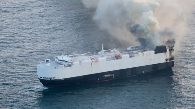 The Morning Midas had departed from China on May 26.