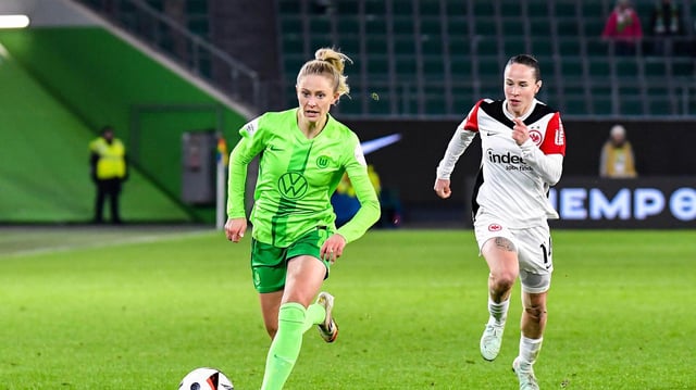 Hier noch im Spiel gegen die Eintracht: Rebecka Blomqvist (links).