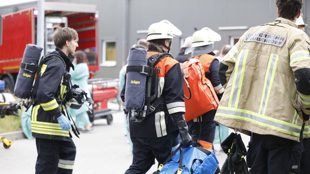 Feuerwehreinsatz in Logistikzentrum im Landkreis Fürth.