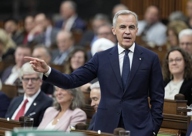 Prime Minister Mark Carney responds to a question during Question Period on Parliament Hill in Ottawa, Wednesday, June 4, 2025. 