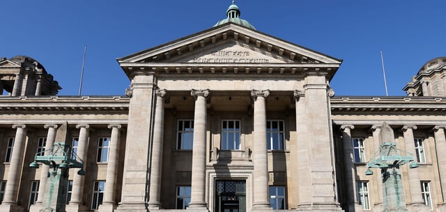 In diesem Gebäude tagte das Hamburgische Verfassungsgericht