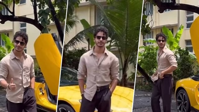 Ishaan Khatter Takes Swanky Yellow MG Cyberster Worth ₹70 Lakh For A Spin In Mumbai | Watch | Image: X