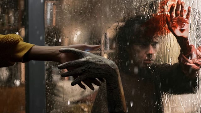 Sally Hawkins in Bring Her Back with the cursed hand in Talk to Me