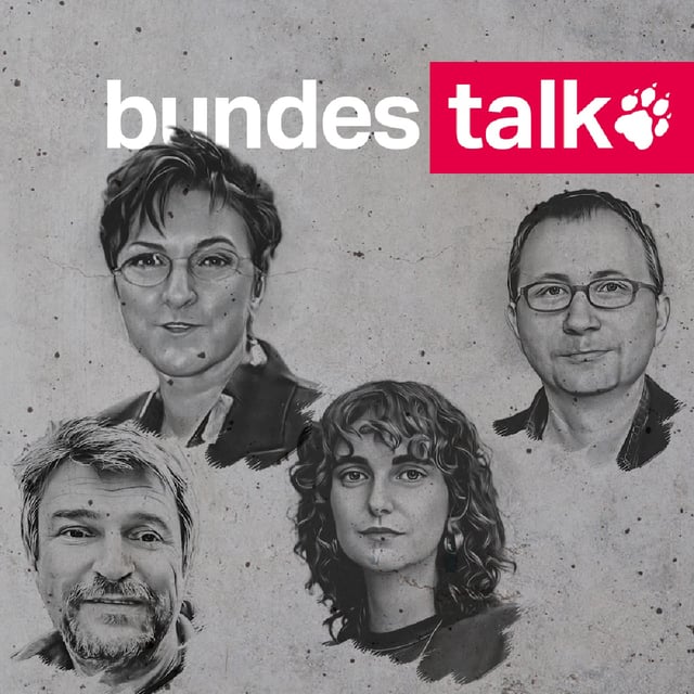 Köpfe von Bernd Pickert, Gabriele Lesser, Anastasia Zejneli und Eric Bonse
