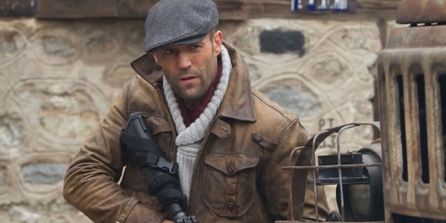 Jason Statham in The Expendables 2. 