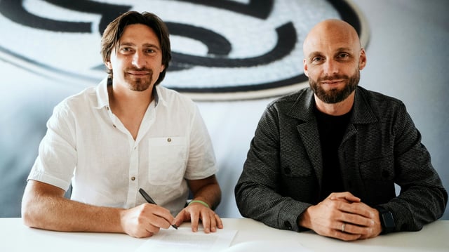 Wagner (l.) mit Nils-Ole Book