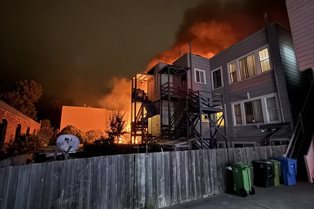 A multi-building fire erupted in San Francisco’s Richmond District on June 6, 2025.