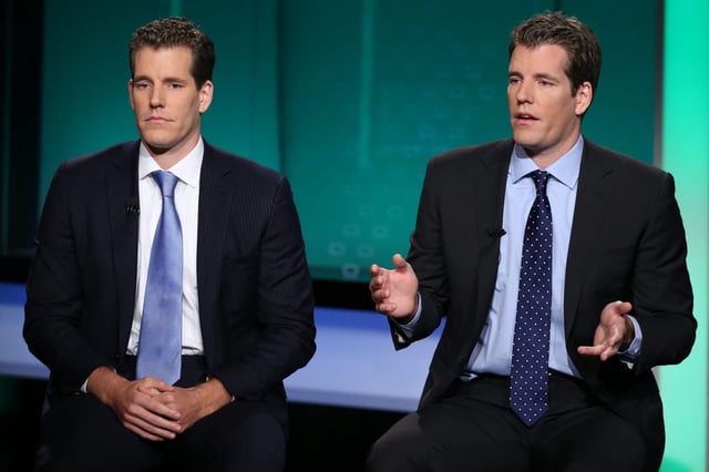 Cameron (L) and Tyler Winklevoss, founders of Gemini.