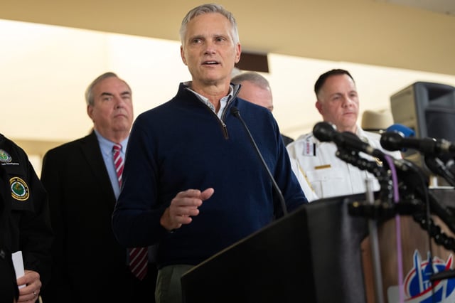 American Airlines CEO Robert Isom at a press conference following the January collision between an American Airlines plane and an Army helicopter in Washington, D.C.