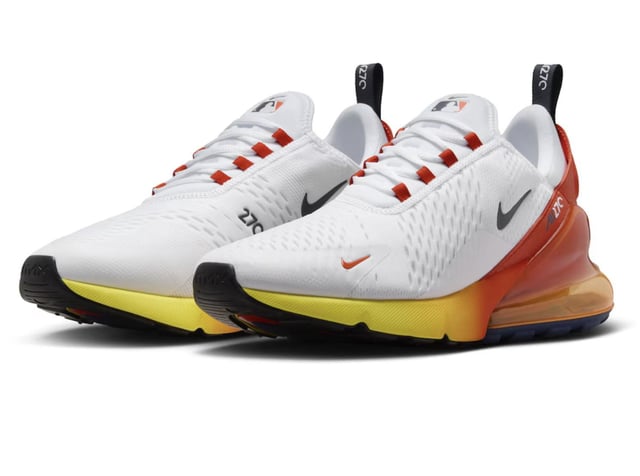 Show off your Houston Astros spirit with these Nike 2025 City Connect Air Max 270 Sneakers. Woven, synthetic, and textile fabric in a Houston Astros City Connect colorway, this sneaker is a fan essential.