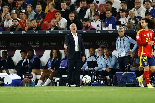 Didier Deschamps beim Nations League-Halbfinale gegen Spanien – das Duell um Platz drei scheint ihm nicht allzu wichtig zu sein.