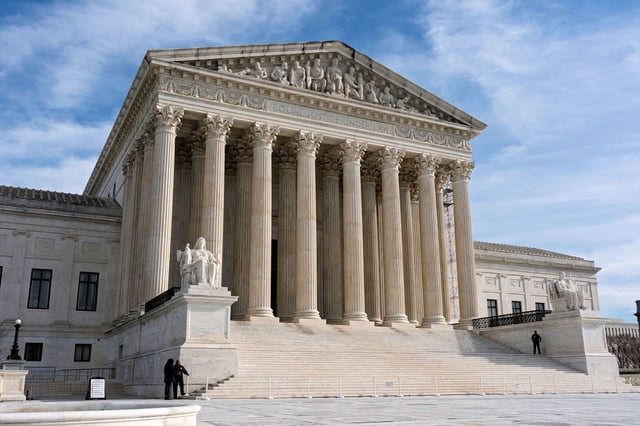 The Supreme Court is seen on Capitol Hill in Washington, DC, in December 2024.