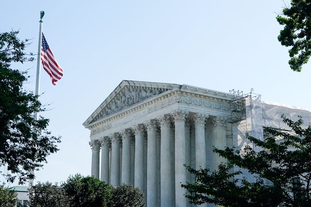 The U.S. Supreme Court building is seen the morning before justices are expected to issue opinions in pending cases, in Washington, U.S., June 14, 2024. REUTERS/Elizabeth Frantz/File Photo