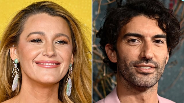 Blake Lively and Justin Baldoni. (AP)