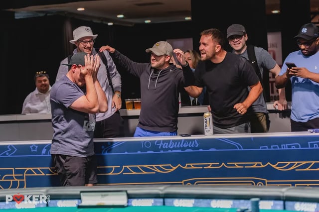 Lavin was emotional for his first live WSOP win and his extra million dollars.