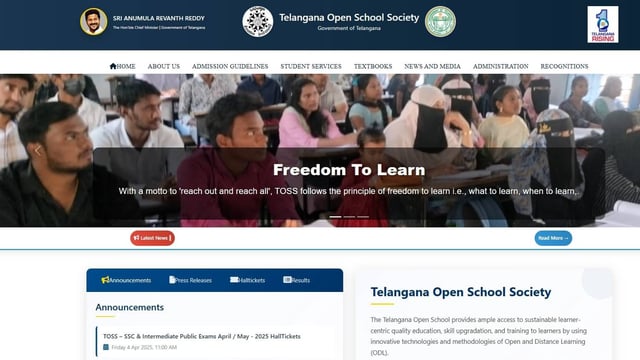 TOSS SSC and Inter Results 2025 Declared at telanganaopenschool.org, Direct Link to Check Scores Here  | Image: File Photo