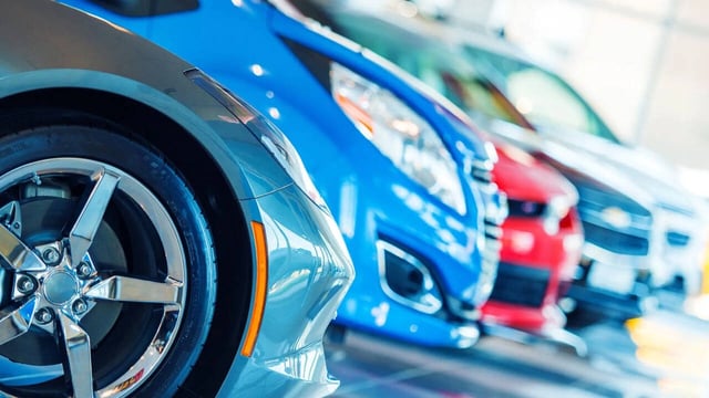 Cars Parked In A Showroom