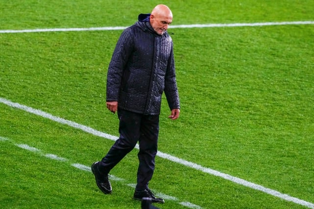 Le sélectionneur de l'Italie Luciano Spalletti après la défaite de son équipe face à la Norvège (3-0) en éliminatoires pour le Mondial-2026 le 6 juin 2025 à Oslo