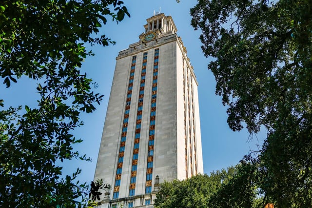 The University of Texas at Austin tower on Wednesday, June 28, 2023 in Austin.