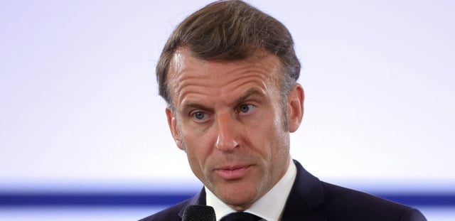 AFP - Le président français Emmanuel Macron lors de l'inauguration d'un centre de services publics Maison France Services à Wallers, dans le nord de la France, le 3 juin 2025