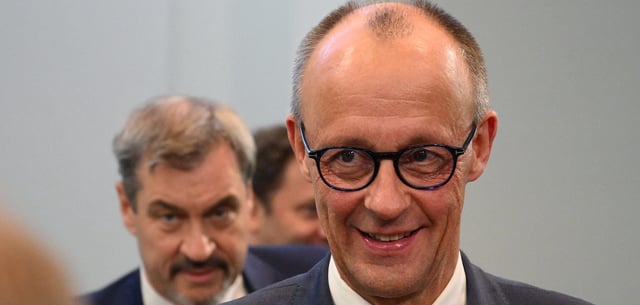 Bundeskanzler Friedrich Merz (CDU) hat Grund zur Freude