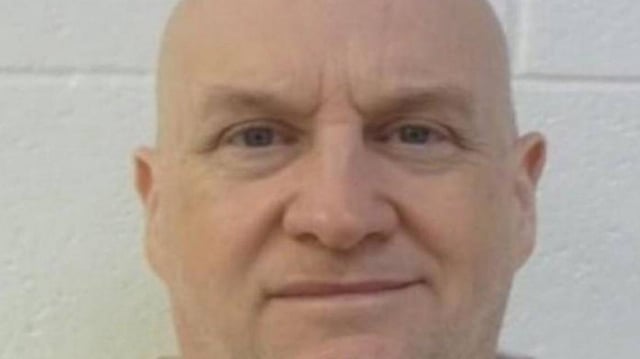 Grant Hardin, a former police chief serving time for murder and rape in northwest Arkansas, escaped from prison and was apprehended 12 days later on Friday. Photo by Arksansas Department of Corrections/X