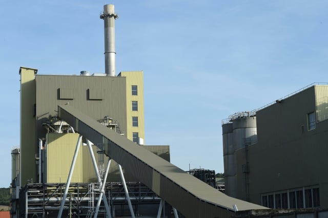 La papeterie Chapelle Darblay à Grand-Couronne, le 22 septembre 2022 en Seine-Maritime