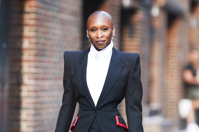 Cynthia Erivo is seen at ‘The Late Show With Stephen Colbert’ in Midtown on June 05, 2025 in New York City.