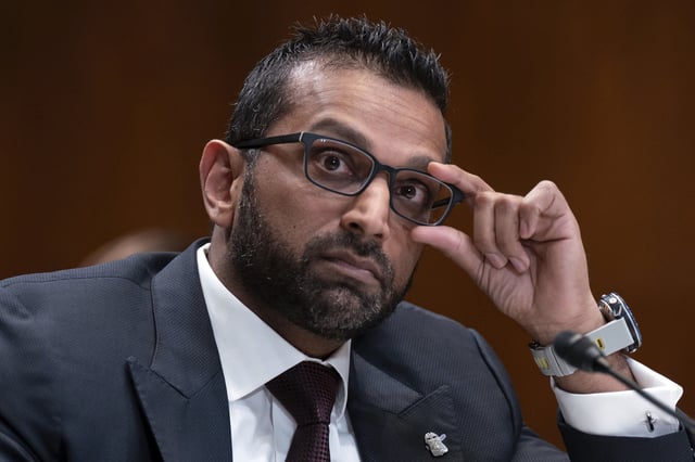 FBI Director Kash Patel testifies before Senate Committee on Appropriations - Subcommittee on Commerce, Justice, Science, and Related Agencies hearing to examine proposed budget estimates for fiscal year 2026 for the Federal Bureau of Investigation on Capitol Hill in Washington, Thursday, May 8, 2025.