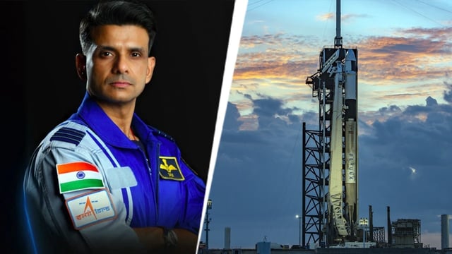 Shubhanshu Shukla's ride to space ready on the launch pad. See pics