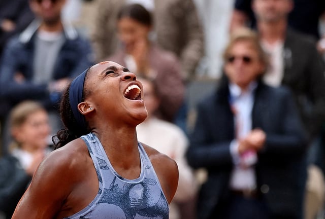 L’explosion de joie de Coco Gauff.