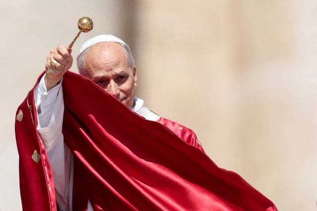 Pope Leo XIV leads the mass for the Jubilee of the Ecclesial Movements, Associations and New Communities, in St. Peter square at the Vatican, June 8, 2025. REUTERS/Remo Casilli