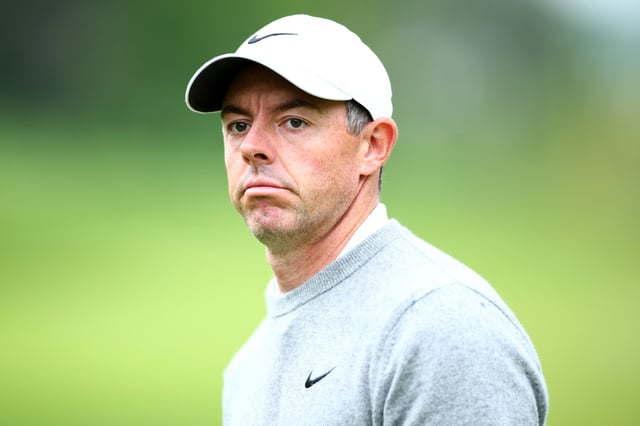 CALEDON, ONTARIO - JUNE 05: Rory McIlroy of Northern Ireland walks off the 10th green during the first round of the RBC Canadian Open 2025 at TPC Toronto at Osprey Valley on June 05, 2025 in Caledon, Ontario. (Photo by Vaughn Ridley/Getty Images)