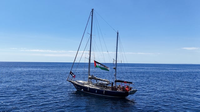 Le navire d’aide Madleen approche de Gaza.