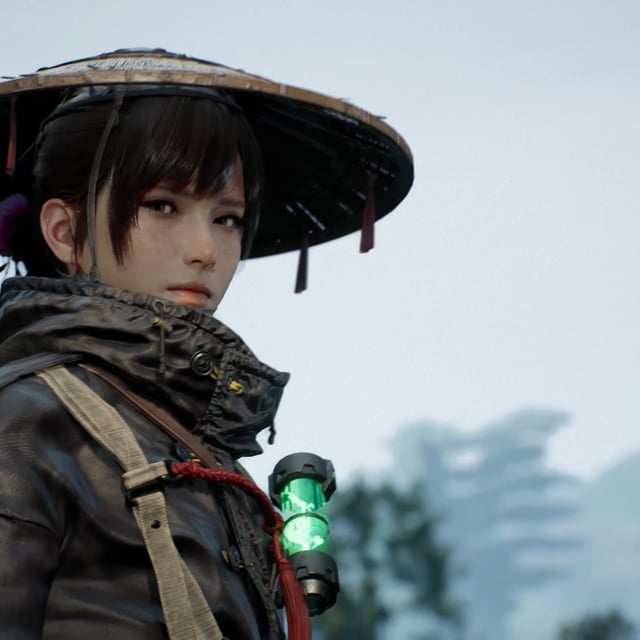 Emma, the protagonist of Beast of Reincarnation, looks at the camera