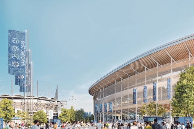 So könnte das neue Leichtathletik-Stadion im Volkspark einmal aussehen.