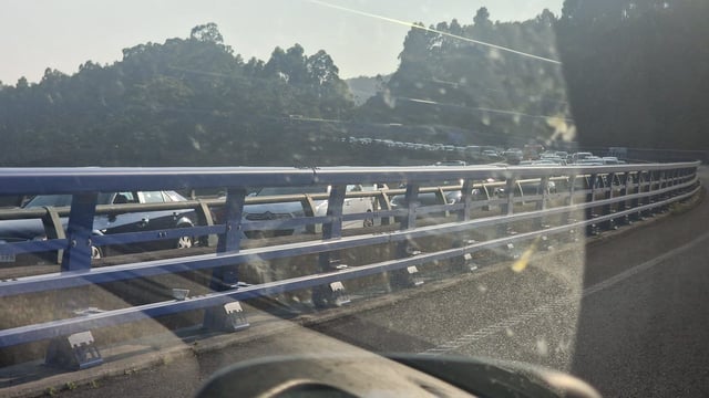 El atasco de la última hora de la tarde de hoy.