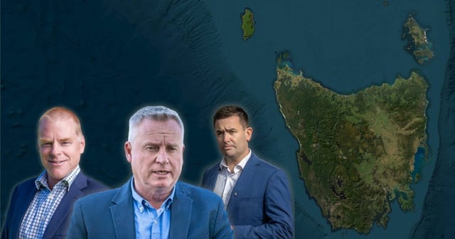 Greens deputy leader, Premier Jeremy Rockliff and Opposition Leader Dean Winter. File pictures, supplied