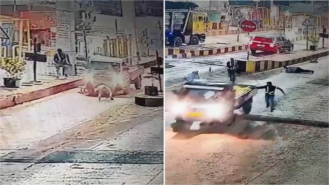 Pickup van crushes toll booth employee in Chandrapur | Image: Republic