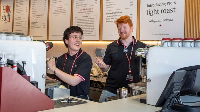 The approach will be tested at two shops including one in Broughty Ferry, near Dundee. They will hope to keep customers in for longer with more space for dine-in guests