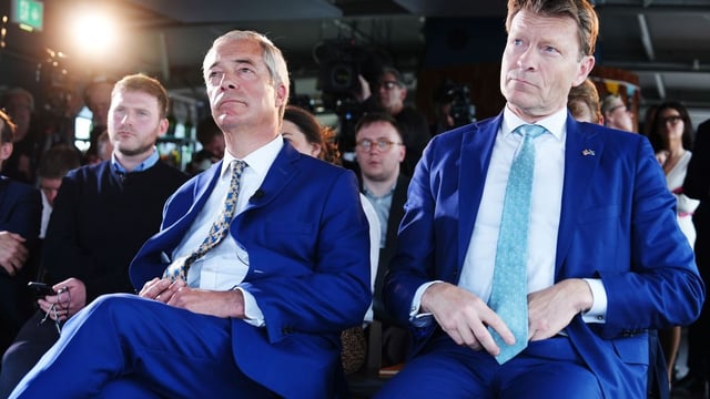 Nigel Farage, left, and Richard Tice, who accuses the Bank of prioritising the City over taxpayers