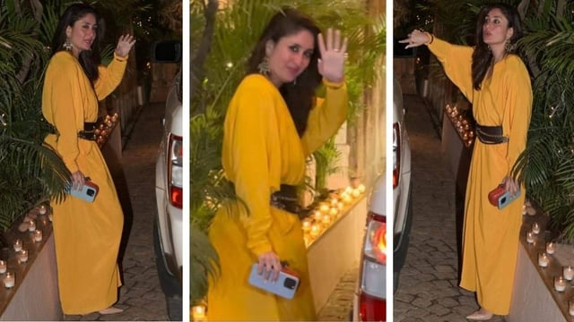 Kareena Kapoor Slays In Bohemian Chic Kaftan Dress Worth ₹1.75 Lakh At Sonam Kapoor's Birthday Bash | Image: X
