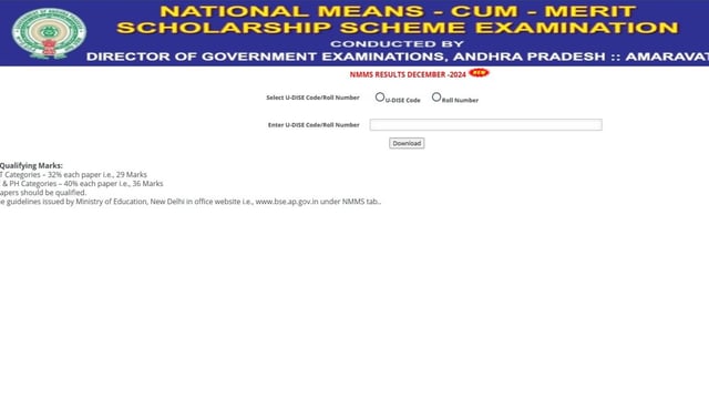 AP NMMS Result 2025 Declared at bseap.org, Direct Link to Download Scorecard  | Image: File Photo